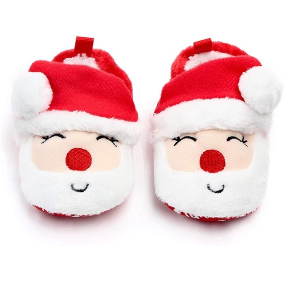 Adorable Baby Christmas Santa Slippers 12-18 Months - Boy or Girl - brand new! - Picture 2 of 10